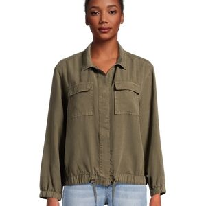 Sanctuary Olive Utility Drawstring Jacket